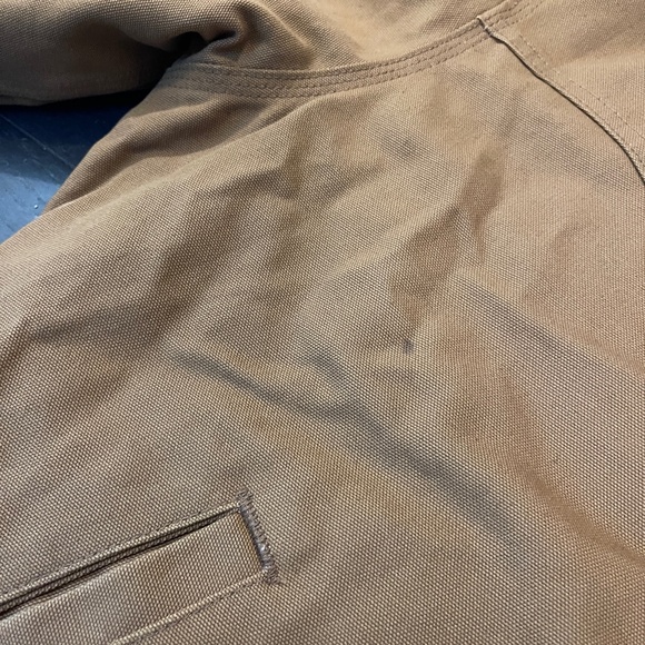 VTG Carhartt Santa Fe Jacket Men's XL Brown Red Quilted Lined J13 Made In USA - Picture 10 of 15